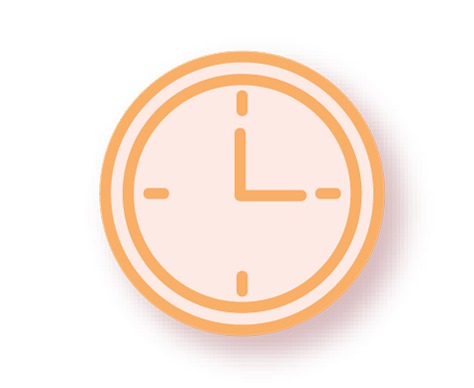 Rapid Response Symbol illustration of a clock set to 3 o'clock
